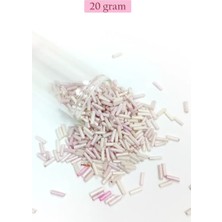 Hace Bazaar Uzun Boru Kesme Boncuk Çap 2mm Uzunluk 10 mm - 20 Gram - Mat Beyaz - BNC263 -Hcb