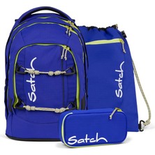 Satch Okul Sırt Çantası Paket Seti Mavi Climber - Mavi
