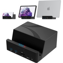 Sabrent Usb-C Evrensel Dizüstü Bilgisayar Bağlantı Istasyonu, Dizüstü Bilgisayarlar, Ultrabook'lar, Chromebook'lar, Macbook'lar, Ipad'ler, Tabletler ve Akıllı Telefonlar Için Çift Monitör Displaylink