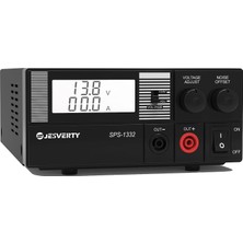 Jesverty Evrensel Kompakt Masaüstü Güç Kaynağı - 30A Düzenlenmiş Ev Laboratuvarı Ac'den Dc'ye Dönüştürücü 13,8 Volt/9-15 Volt, Fan, Vidalı Terminaller - Jesverty SPS-1332