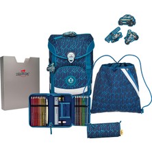 Derdiedas Der Dıe Das Hafif Okul Çantası, Ergoflex Easy Blue Speed ​​set 5 Parça, Yakl. 20,5 L Hacim, Yakl. 950 gr Ağırlık