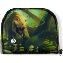 Ergobag LED Zippie Okul Çantası Aksesuarları Ön Cep Motifi Dünyalar Ilköğretim Okulu Dinozoru - Yeşil