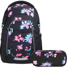 Coocazoo Mate Okul Sırt Çantası Seti 2 Parça. Kalem Kutusu Dahil (Floral Artnight)