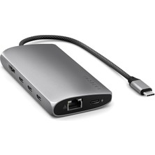 Satechi Satechı Usb-C Hub 8'i 1 Arada, HDMI 8k@30 Hz, Uzay Grisi