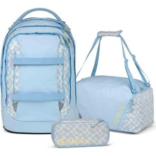 Satch Pack Okul Sırt Çantası Seti 3 Parça. Kalem Kutusu ve Spor Çantası Dahildir (Yaz Dönemi)