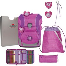 Derdiedas Okul Çantası Ergoflex Tiny Set 6 Parça Mor Unicorn Pembe