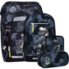 Beckmann Classic Maxi Okul Sırt Çantası Seti 6 Parça Camo Rex