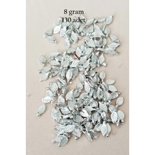 Hace Bazaar Oya Abiye Bileklik Kolye Pleksi Metalik Plastik Pul Gümüş Renk 8 Gram 130 Adet - BNC514 -Hcb