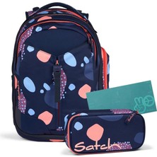 Satch Okul Sırt Çantası Seti Match Bundle Coral Reef - Koyu Mavi