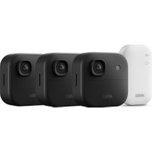 Blink Dış Mekan Kamerası 2k+ (En Yeni Nesil) – Kablosuz, Akıllı Güvenlik Kamerası, 2k Video Çözünürlüğü, Iki Yıla Kadar Pil Ömrü. Sync Base Modülü Dahil - 3 Kamera Sistemi, Siyah