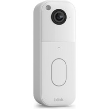 Blink Video Kapı Zili | Tek Cihaz | Hd Baştan Ayağa Kayıt, 2 Yıl Pil Ömrü, IP65, Alexa ile Çalışır, Gerekli Senkronizasyon Modülü Dahil Değil – Beyaz