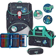 Scout Okul Çantası LED Alpha Set 4 Parça Yıldızlı Gökyüzü Lacivert