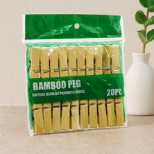 Uravas Store Bambu Ahşap Mandal 20'li