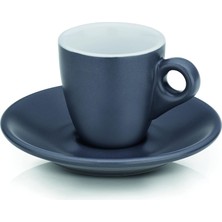 TeknoKapsül Kela Mattia Espresso Fincan Seti 2'li Gri 50 ml