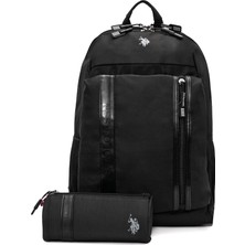 TeknoKapsül U.s. Polo Assn. U.s. Polo. Assn. Unisex Okul Çanta Seti PLSET2435556,SIYAH Tek Ebat