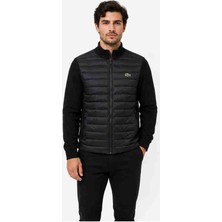 Lacoste Siyah Slim Fit Mevsimlik Mont