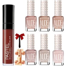 TeknoKapsül Pastel 313 Daylong Ruj 37 + Oje 751-750-106-101-755-752 + Formula Anahtarlık