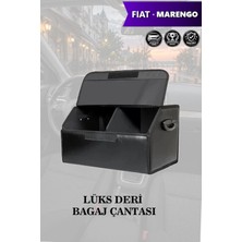 Automod Fiat Marengo Uyumlu Kapaklı Lüks Battal Boy Deri Siyah Çanta Premium