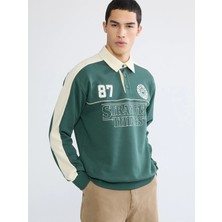 Lc Waikiki Yeni Sezon Polo Yaka Stranger Things Baskılı Erkek Kalın Sweatshirt