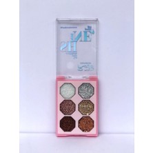 TeknoKapsül Hb Tasarım Rose 6'lı New Glitter Palette, ROESIAROSE811