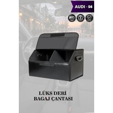 Automod Audi S6 Uyumlu Lüks Kapaklı Deri Battal Boy Siyah Çanta Premium