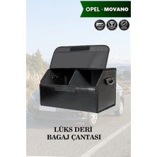 Automod Opel Movano Uyumlu Lüks Kapaklı Deri Battal Boy Siyah Çanta Premium