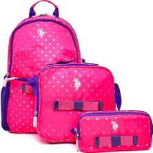TeknoKapsül U.s. Polo Assn. U.s. Polo. Assn. Kız Çocuk Okul Çanta Seti PLSET242939495,PEMBE Tek Ebat