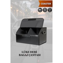 Automod Coaster Uyumlu Deri Kapaklı Lüks Battal Boy Siyah Çanta Premium