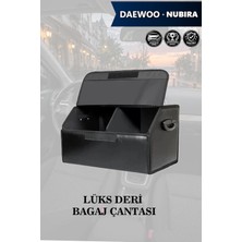 Automod Daewoo Nubira Uyumlu Kapaklı Lüks Deri Battal Boy Siyah Çanta Premium