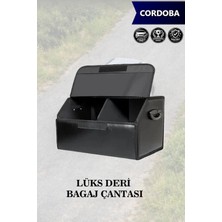 Automod Cordoba Uyumlu Battal Boy Kapaklı Lüks Deri Siyah Çanta Premium