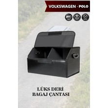 Automod Volkswagen Polo Uyumlu Lüks Battal Boy Kapaklı Deri Siyah Çanta Premium