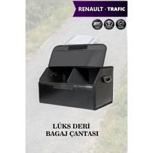 Automod Renault Trafic Uyumlu Lüks Battal Boy Kapaklı Deri Siyah Çanta Premium