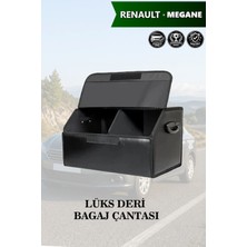 Automod Renault Megane Uyumlu Lüks Deri Battal Boy Kapaklı Siyah Çanta Premium