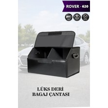 Automod Rover 620 Uyumlu Deri Lüks Battal Boy Kapaklı Siyah Çanta Premium