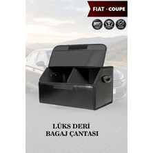 Automod Fiat Coupe Uyumlu Battal Boy Kapaklı Deri Lüks Siyah Çanta Premium