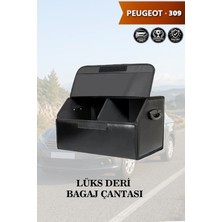 Automod Peugeot 309 Uyumlu Lüks Kapaklı Deri Battal Boy Siyah Çanta Premium