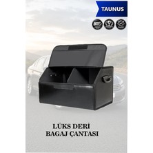 Automod Taunus Uyumlu Battal Boy Lüks Deri Kapaklı Siyah Çanta Premium