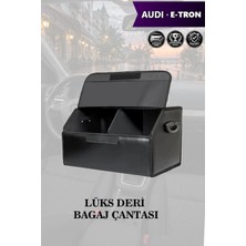 Automod Audi Etron Uyumlu Deri Battal Boy Lüks Kapaklı Siyah Çanta Premium