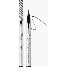 TeknoKapsül Clıo Suya Dayanıklı, Ince Uçlu Eyeliner Sharp So Simple Waterproof Pen Liner (01 Black)