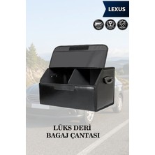 Automod Lexus Uyumlu Deri Lüks Battal Boy Kapaklı Siyah Çanta Premium