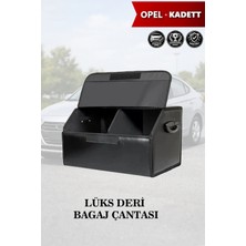 Automod Opel Kadett Uyumlu Deri Lüks Battal Boy Kapaklı Siyah Çanta Premium