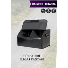 Automod Daewoo Leganza Uyumlu Lüks Battal Boy Deri Kapaklı Siyah Çanta Premium