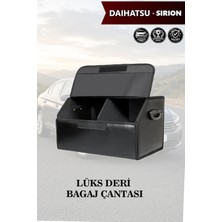 Automod Daihatsu Sirion Uyumlu Lüks Kapaklı Battal Boy Deri Siyah Çanta Premium