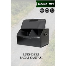 Automod Mazda Mpv Uyumlu Lüks Kapaklı Battal Boy Deri Siyah Çanta Premium