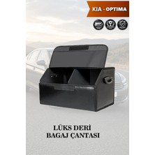 Automod Kia Optima Uyumlu Kapaklı Lüks Battal Boy Deri Siyah Çanta Premium