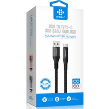 TKÇ 6A Type-C Hızlı Şarj Kablosu Arbaks ARB-305