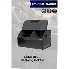 Automod Hyundai Elantra Uyumlu Lüks Battal Boy Kapaklı Deri Siyah Çanta Premium