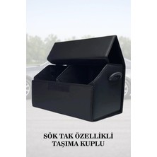 Automod Hyundai Xg Uyumlu Lüks Kapaklı Deri Battal Boy Siyah Çanta Premium