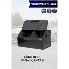 Automod Volkswagen Volt Uyumlu Kapaklı Deri Battal Boy Lüks Siyah Çanta Premium