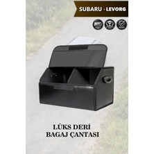 Automod Subaru Levorg Uyumlu Deri Lüks Battal Boy Kapaklı Siyah Çanta Premium